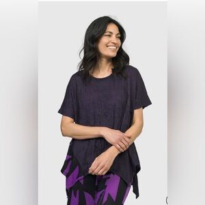Alembika Aura Relaxed Tee, Violet, Size XS (US 6-8) New With Tags